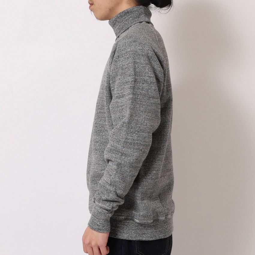 lot.86013 "LOOP WHEEL”TURTLENECK SWEAT SHIRTS<HEATHER CHARCOAL>