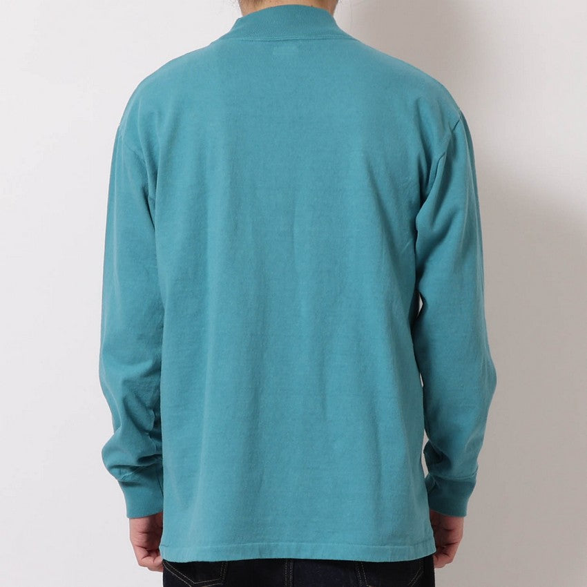 lot.58004 "STAND WHEEL”H/W MOCK NECK L/S TEE<SALMON PINK>