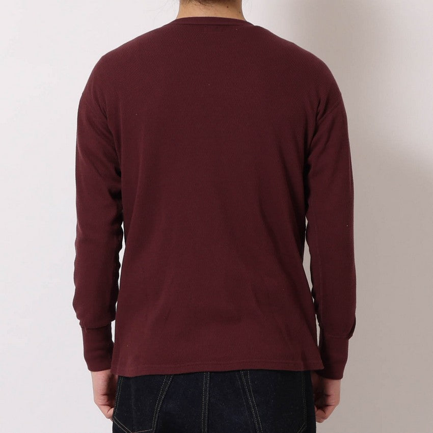 lot.54002 THERMAL CREW NECK TEE<heather grey></heather>