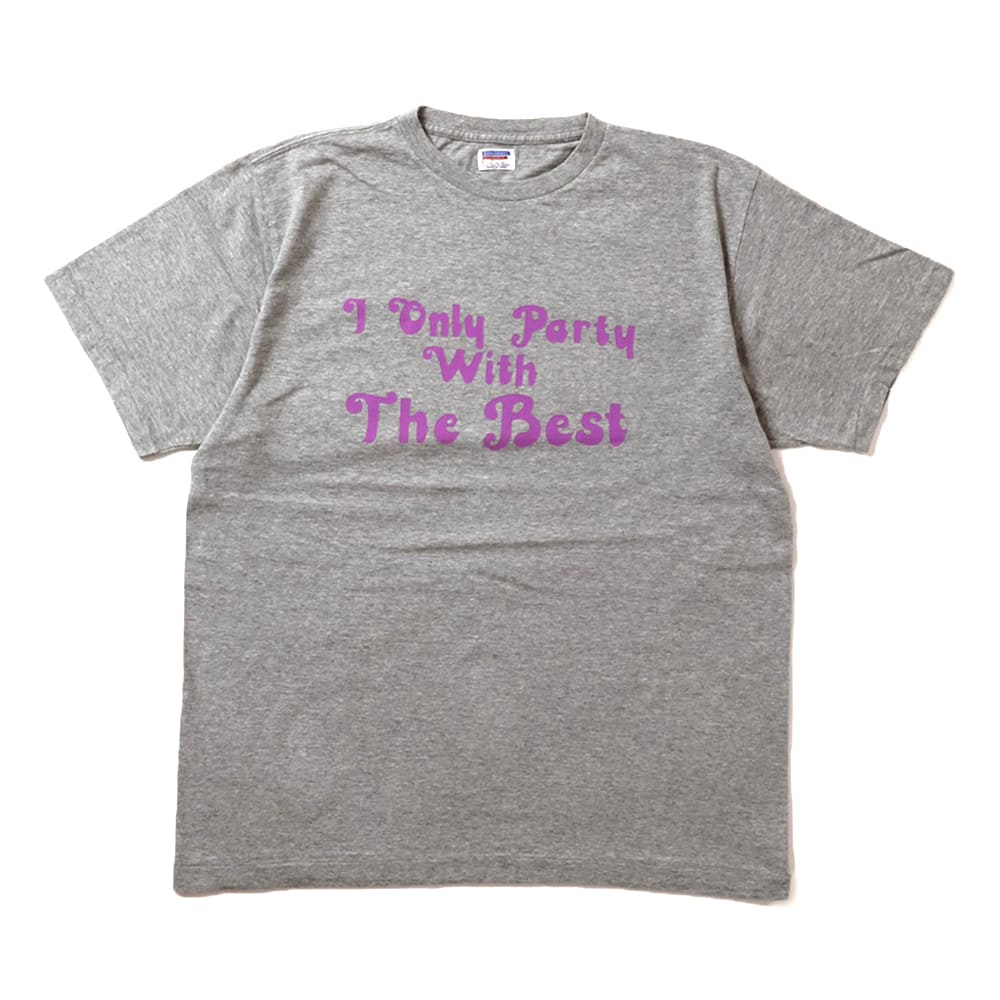 Printed Tee【I ONLY PARTY】_HEATHER GREY