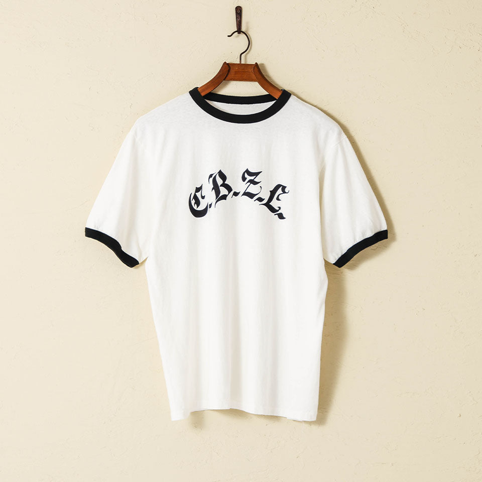 &lt;Pre-order item&gt;lot.34006-01 Ringer Tee "CBZL"<off white></off>