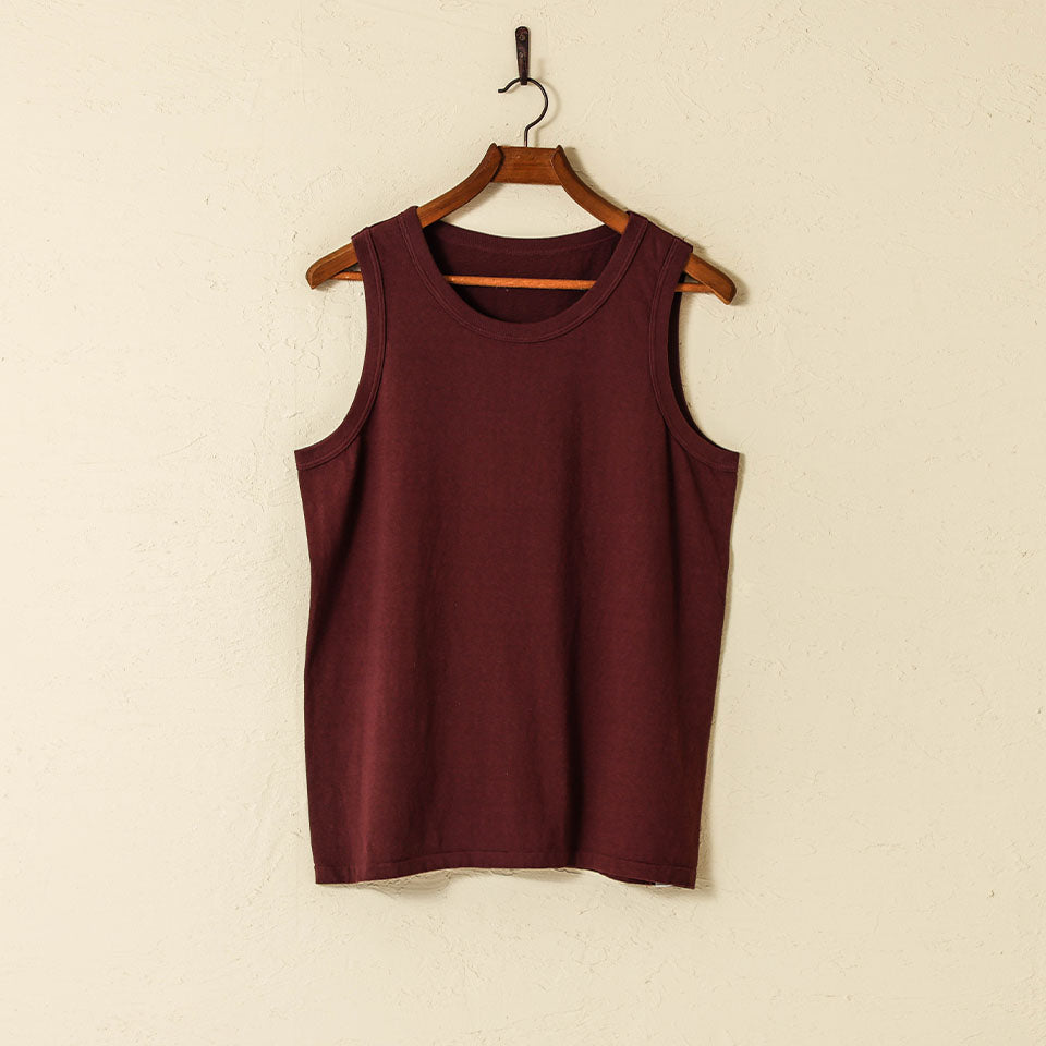 lot.39001 BASIC TANK TOP<BORDEAUX>