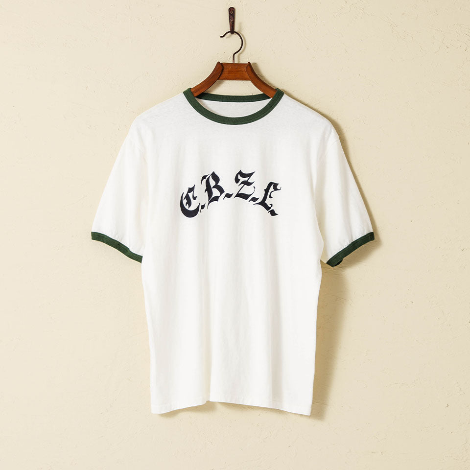 &lt;Pre-order item&gt;lot.34006-01 Ringer Tee "CBZL"<off white></off>