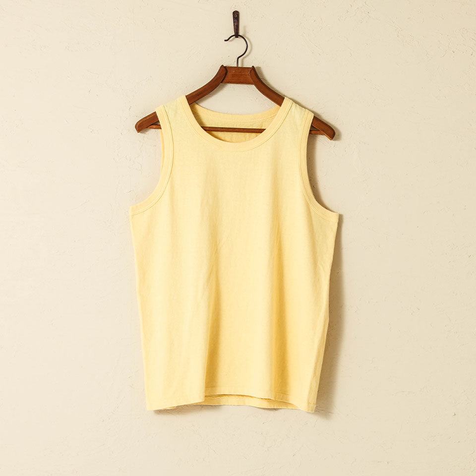 lot.39001 BASIC TANK TOP<pale yellow></pale>