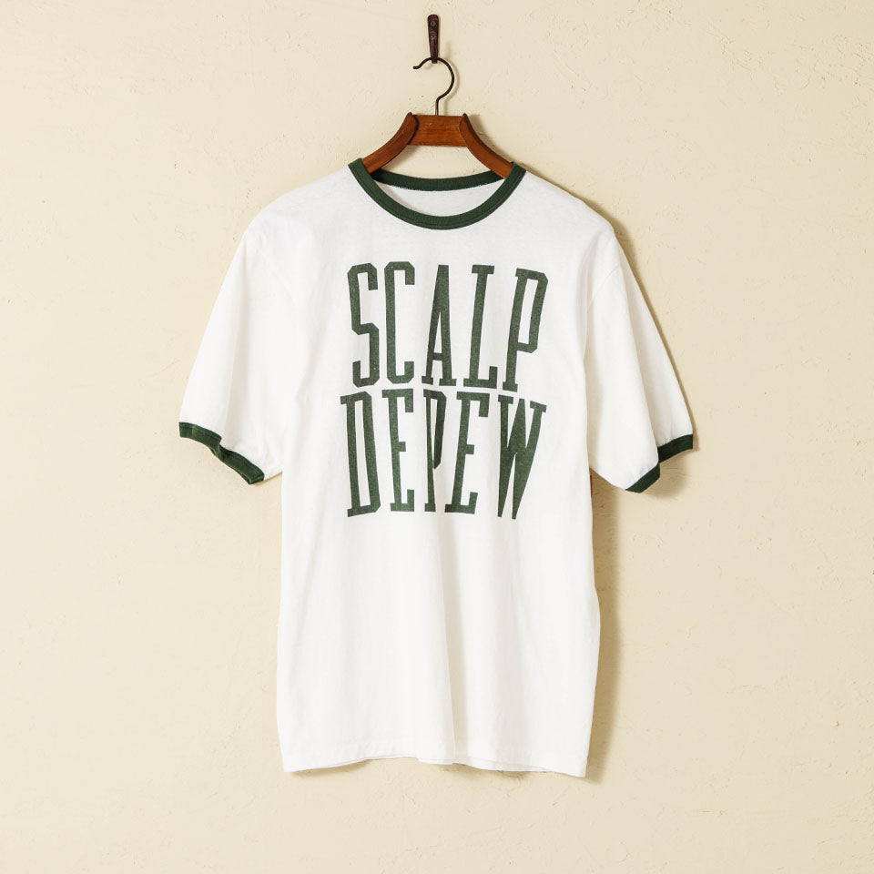 &lt;Pre-order item&gt;lot.34006-02 Ringer Tee "SCALP DEPEW"<off white></off>