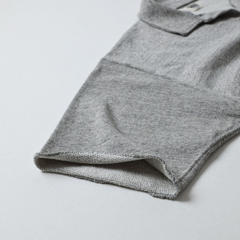 lot.74004 CUT OFF SLEEVE SWEAT POLO SHIRT (LAVENDER)