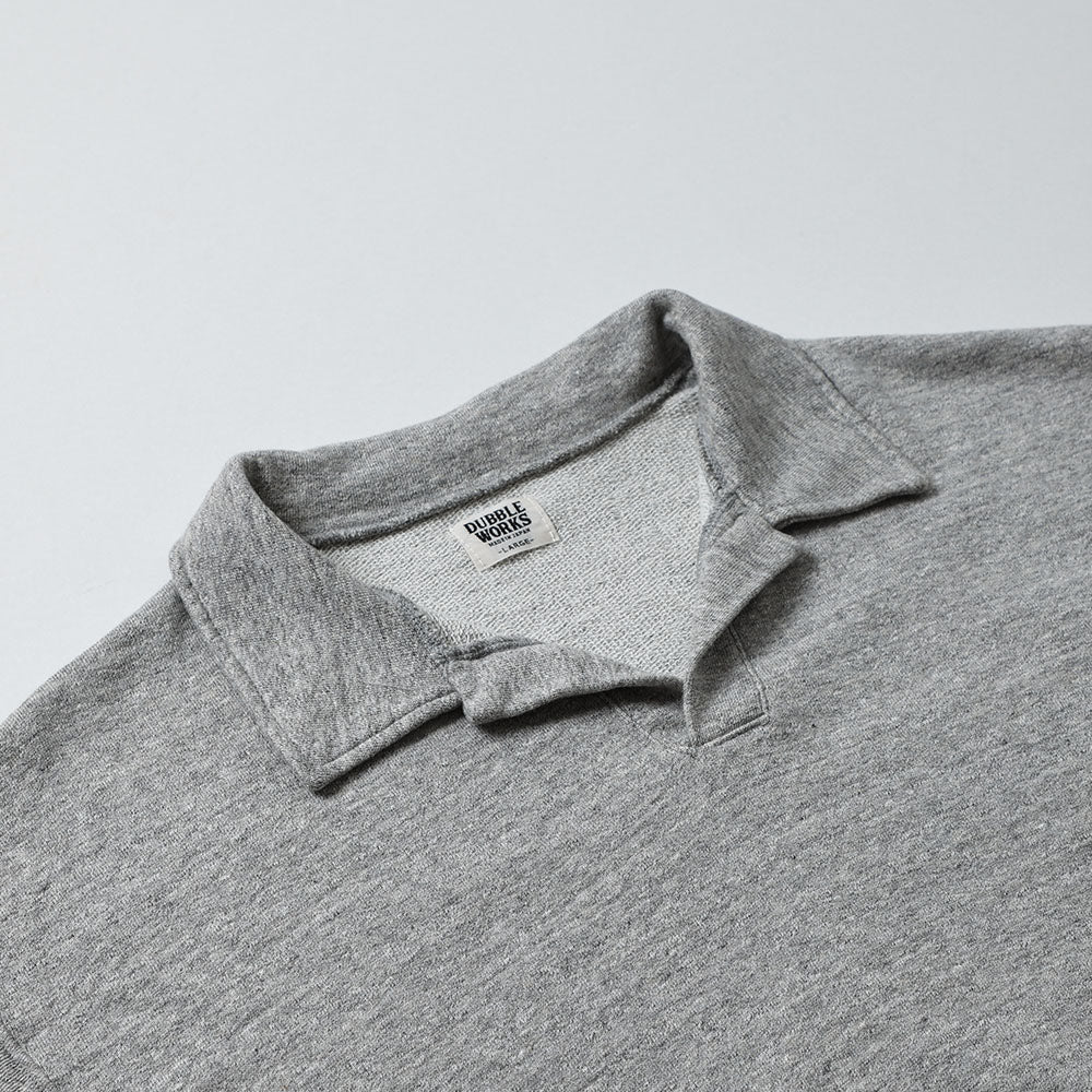 lot.74004 CUT OFF SLEEVE SWEAT POLO SHIRT (LAVENDER)