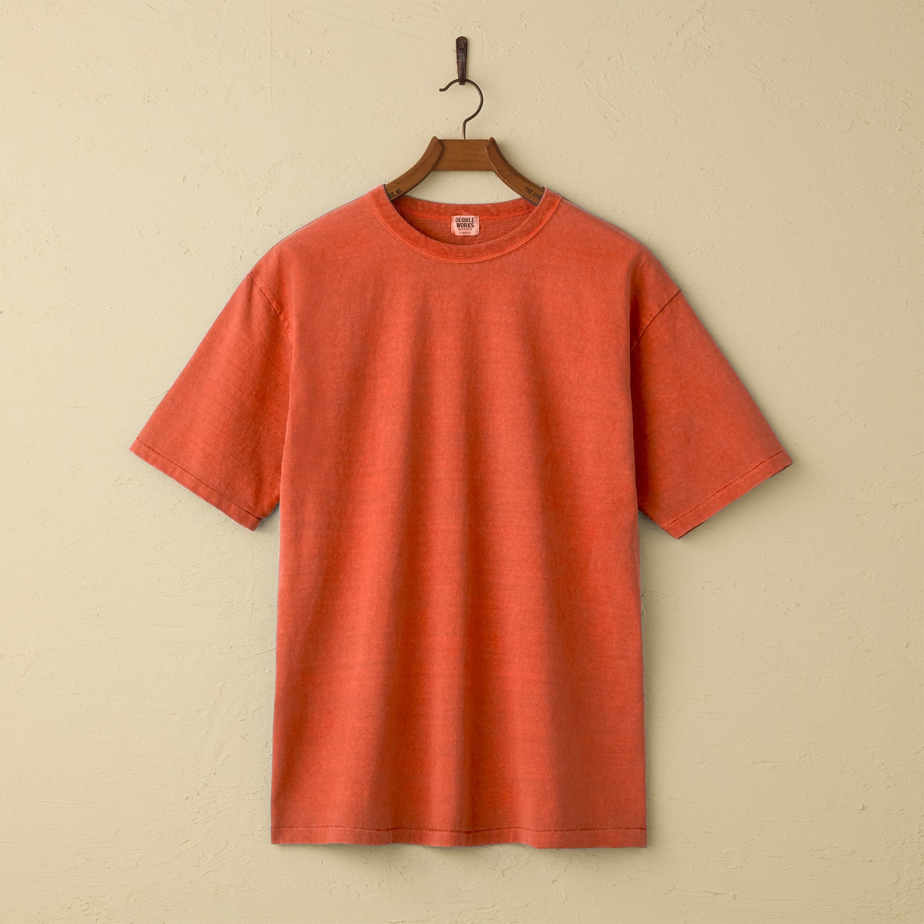 lot.35001PD FALLEN COTTON MID WEIGHT S/S TEE PIGMENTDYE(PD.ORANGE)
