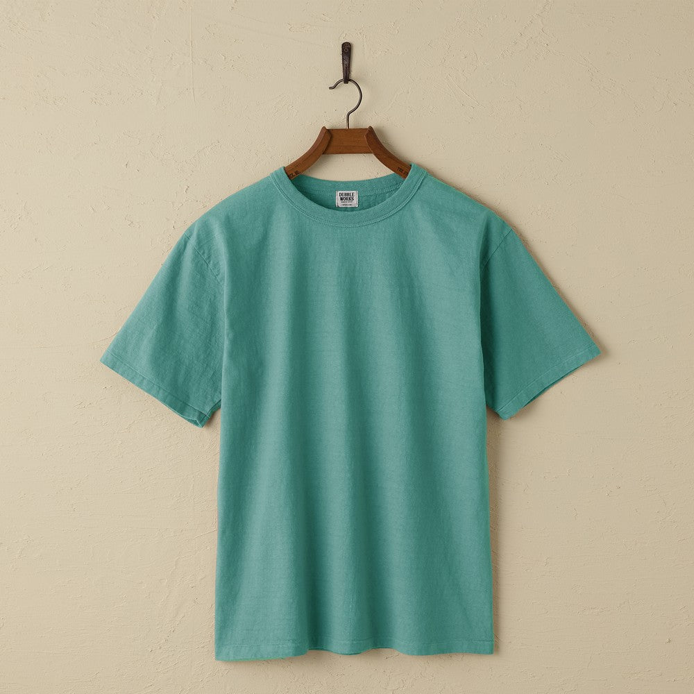 lot.35001 FALLEN COTTON MID WEIGHT S/S TEE (EMERALD)