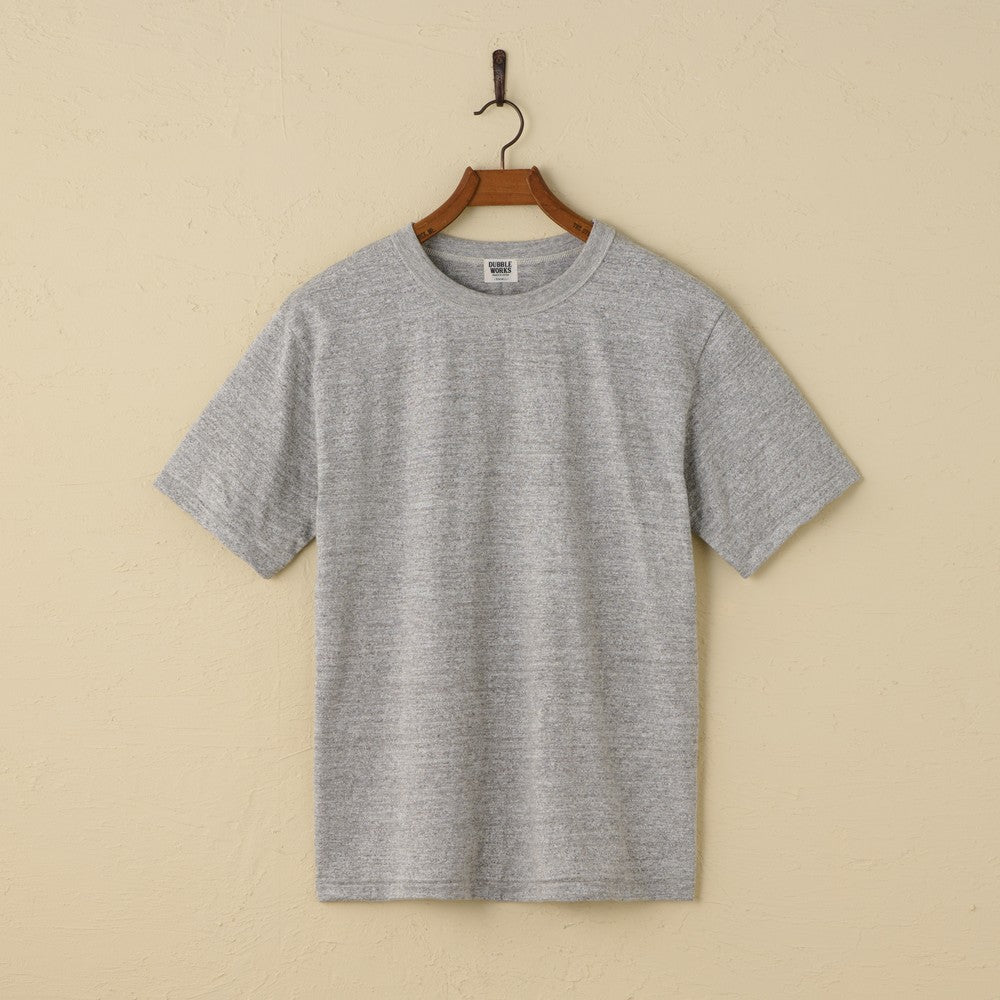 lot.35001 FALLEN COTTON MID WEIGHT S/S TEE (HEATHER GRAY)