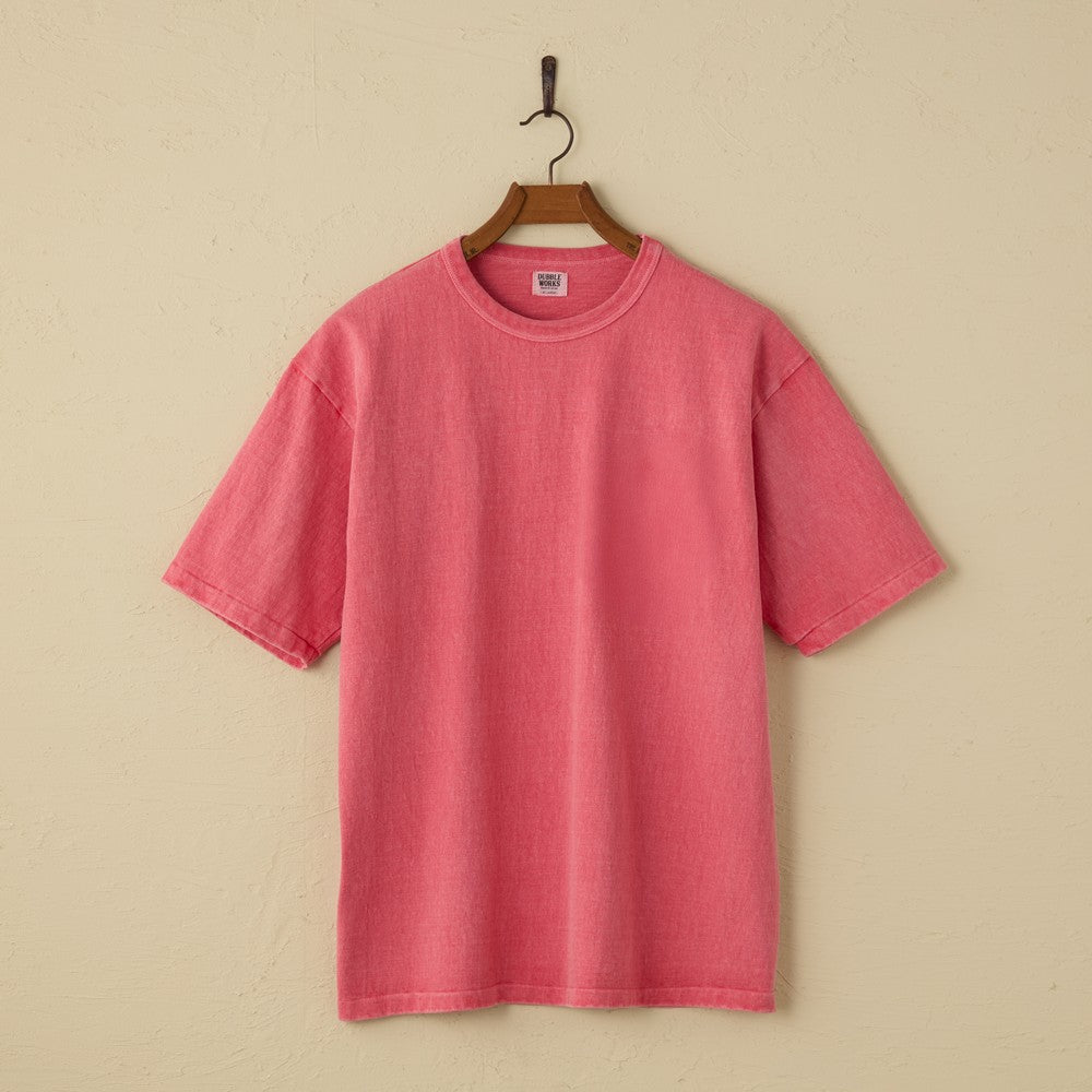 lot.37001PD HEAVY WEIGHT SHORT SLEEVE Tee PIGMENT DYE (PD.DARK BEIGE)