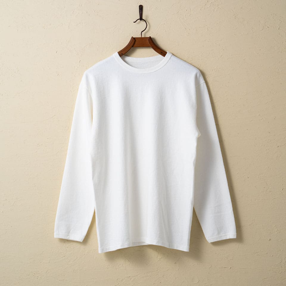 lot.58001 "STAND WHEEL"  H/W LONG SLEEVE Tee<OFF WHITE>