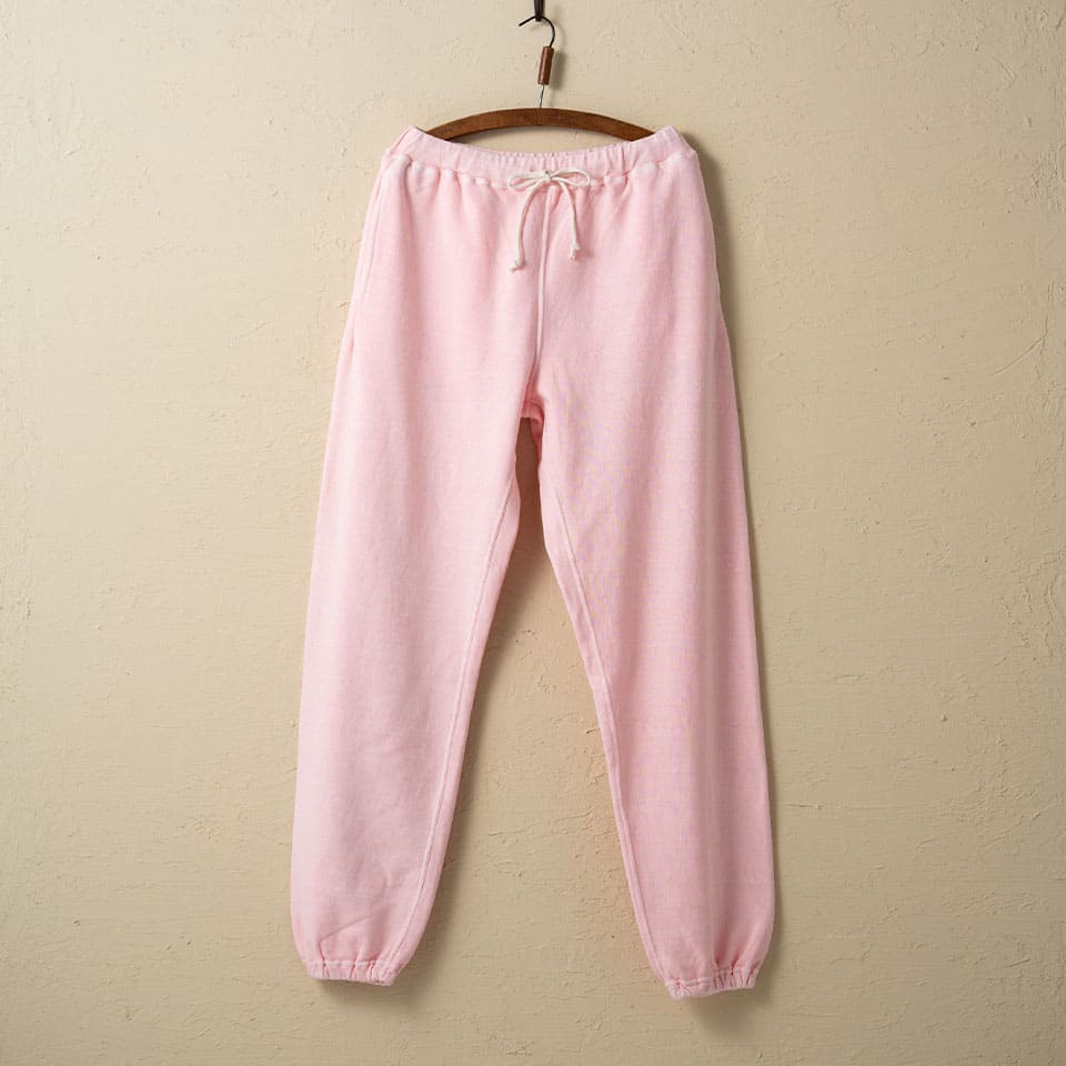 lot.78105PD SWEAT PANTS PIGMENT DYE<pink></pink>