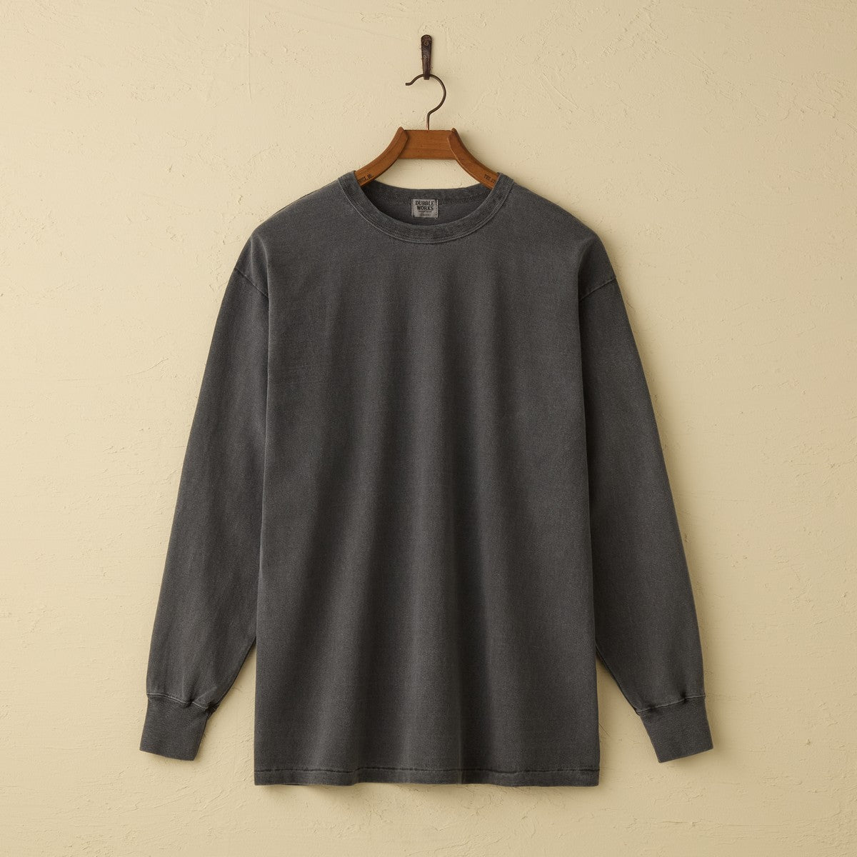 lot.55001PD FALLEN COTTON MID WEIGHT L/S TEE PIGMENTDYE (PD.SUMIKURO)