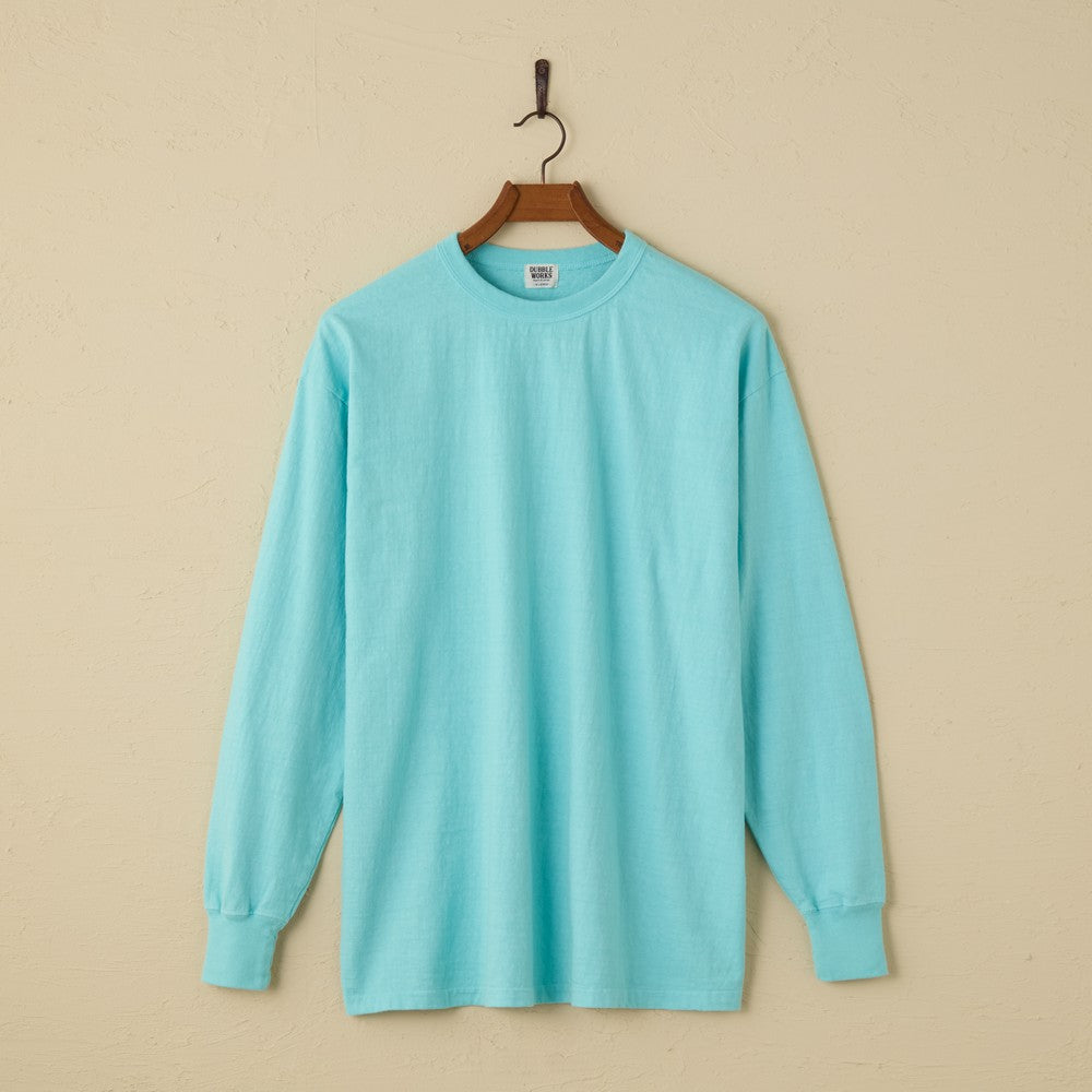lot.55001 FALLEN COTTON MID WEIGHT L/S TEE (MINT)