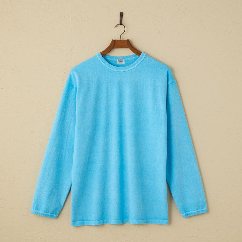 <tc>lot.58001PD HEAVY WEIGHT LONG SLEEVE Tee PIGMENT DYE (PD.LIGHT BLUE)<sumikuro></sumikuro></tc>