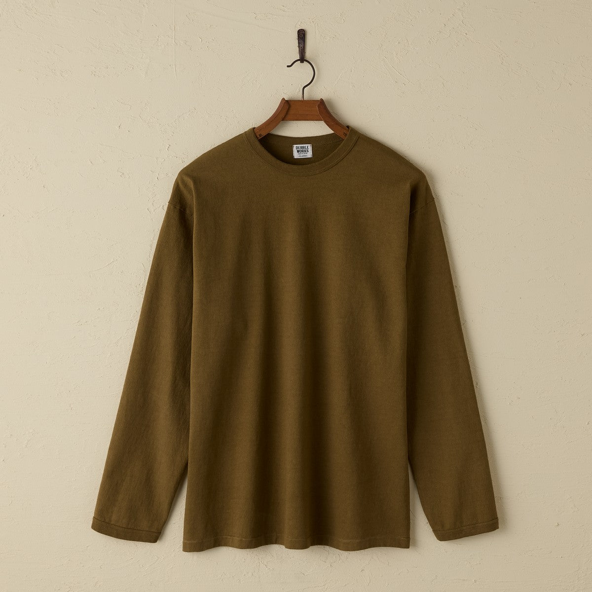 lot.58001 "STAND WHEEL" H/W LONG SLEEVE Tee<KHAKI>