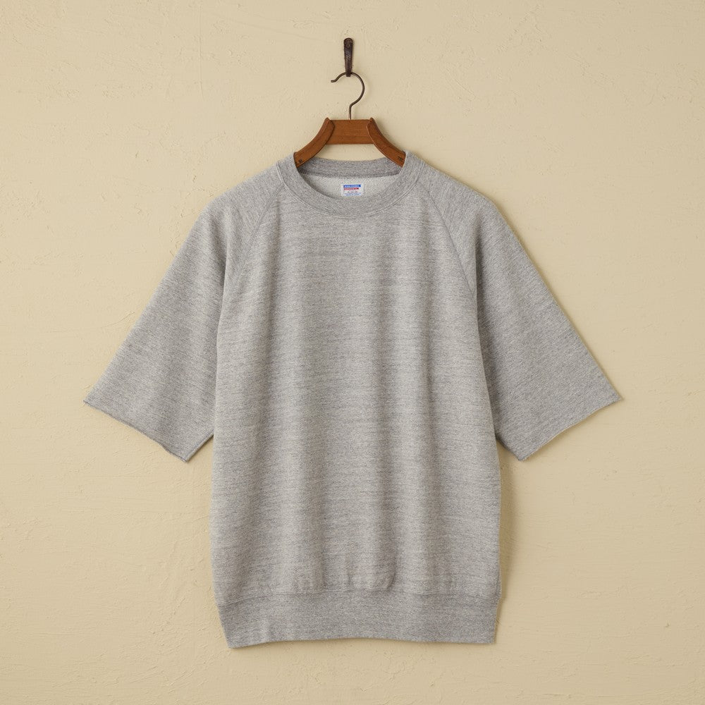 lot.74001 CUT OFF SLEEVE SWEAT SHIRT (HEATHER GREY)