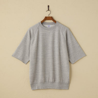 lot.74001 CUT OFF SLEEVE SWEAT SHIRT (HEATHER GREY)
