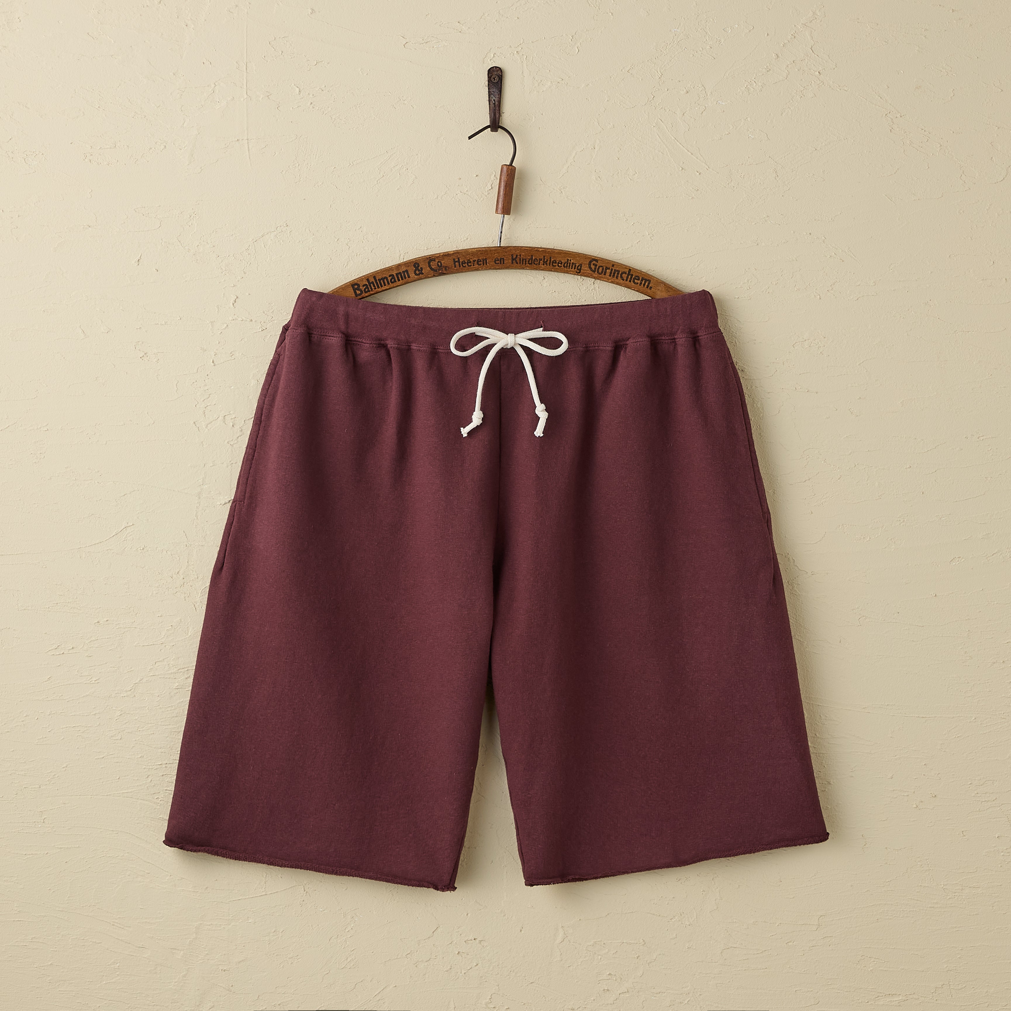 lot.84002 SWEAT SHORT PANTS (BORDEAUX)