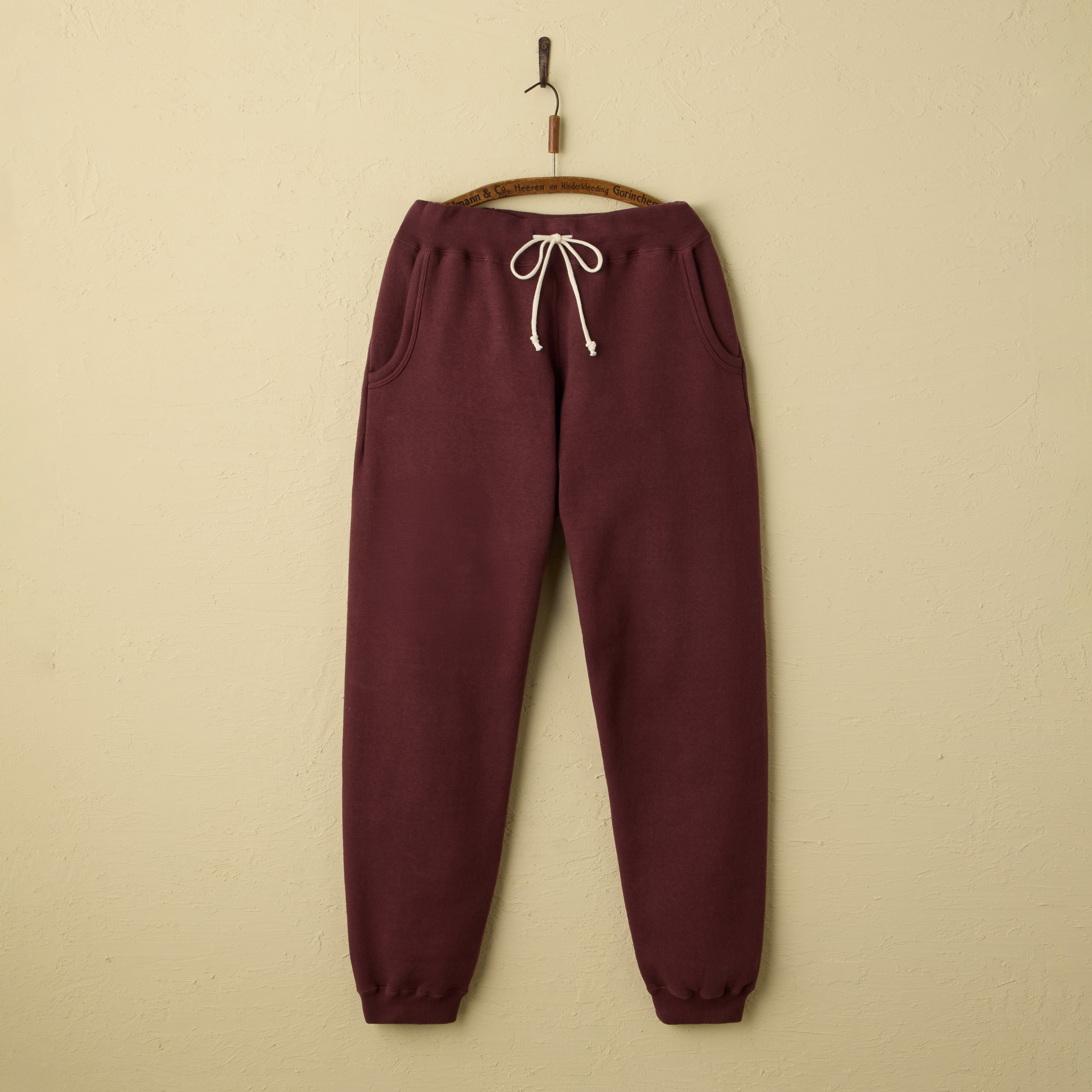lot.87006 "LOOP WHEEL”SWEAT PANTS<BORDEAUX>