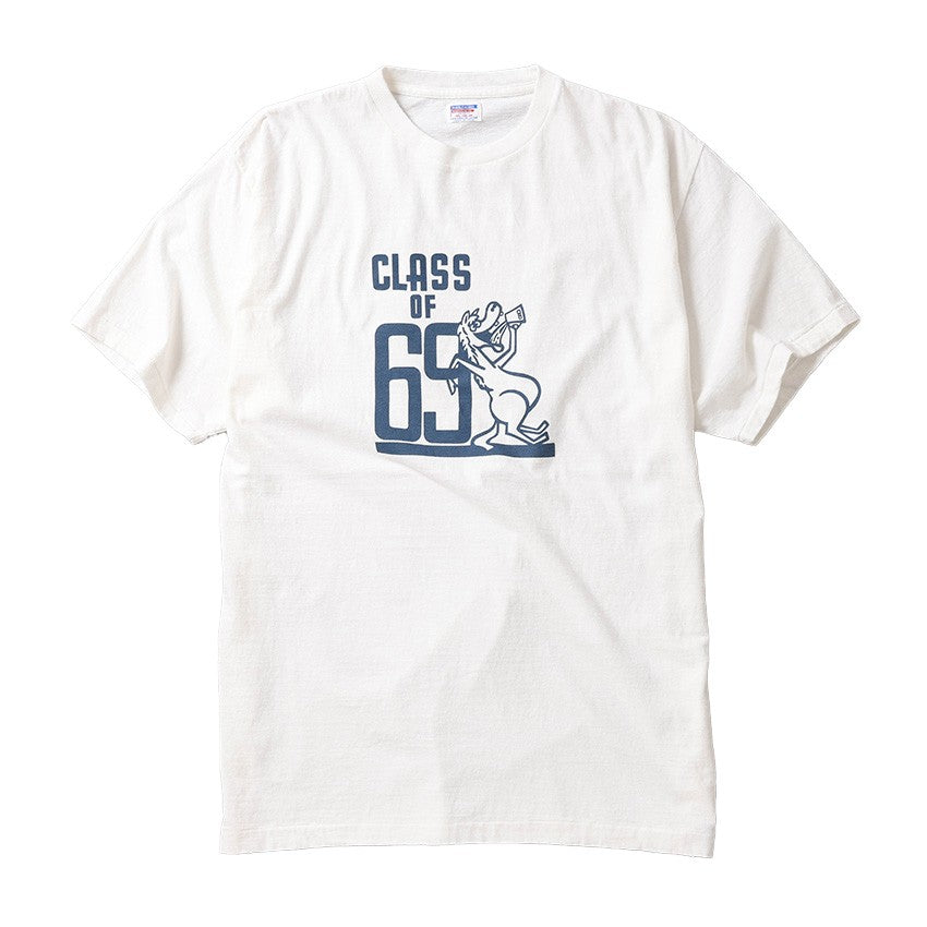 lot.33005-08 Printed Tee "CLASS OF 69"<OFF WHITE>