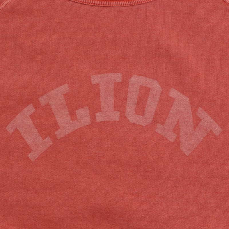 lot.83003-03 "ILION"FADED PRINTS SWEAT SHIRTS<PD.RED>
