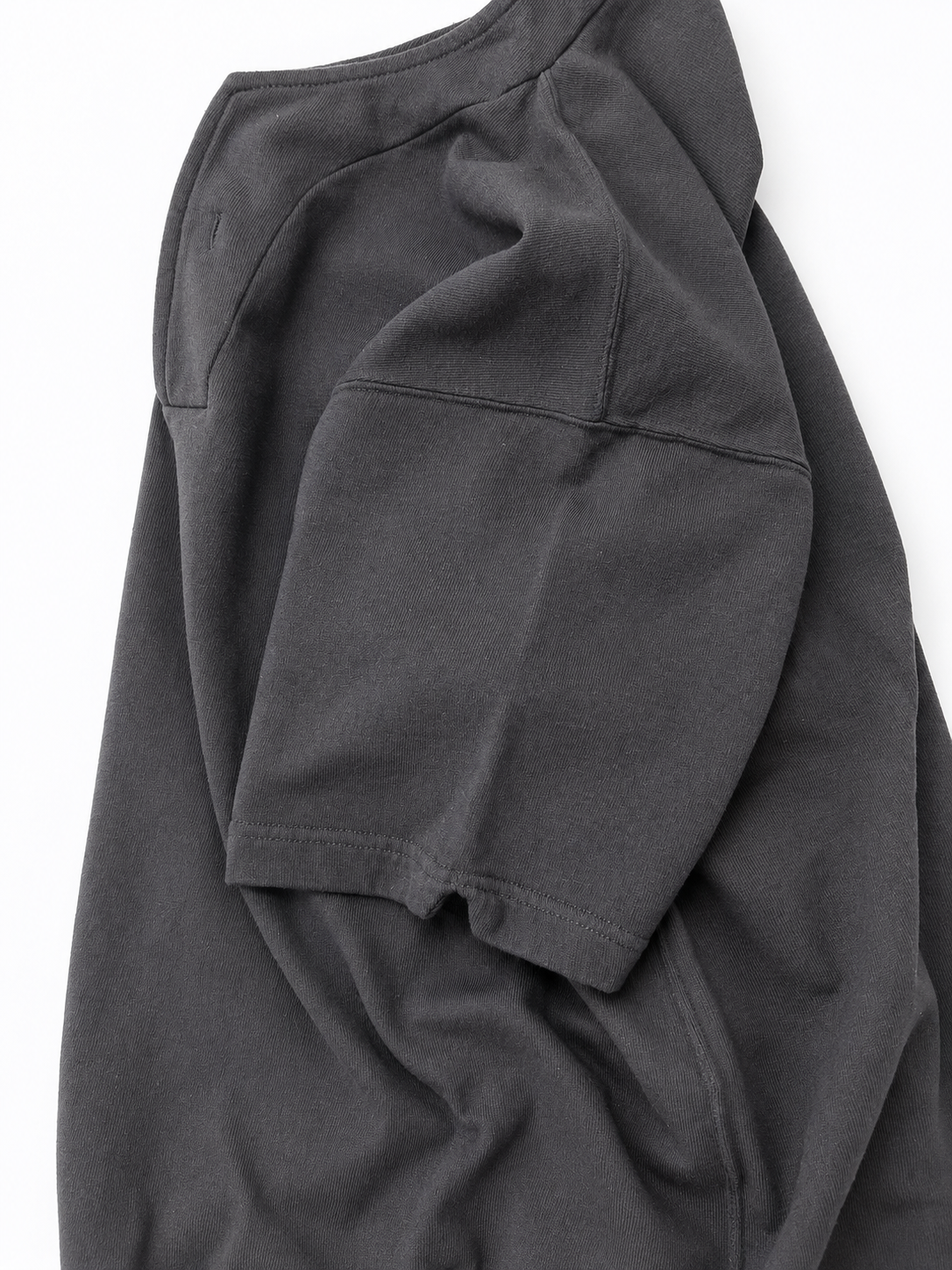 lot.74005 LIGHT TERRY HENLEY SWEATSHIRT (BORDEAUX)