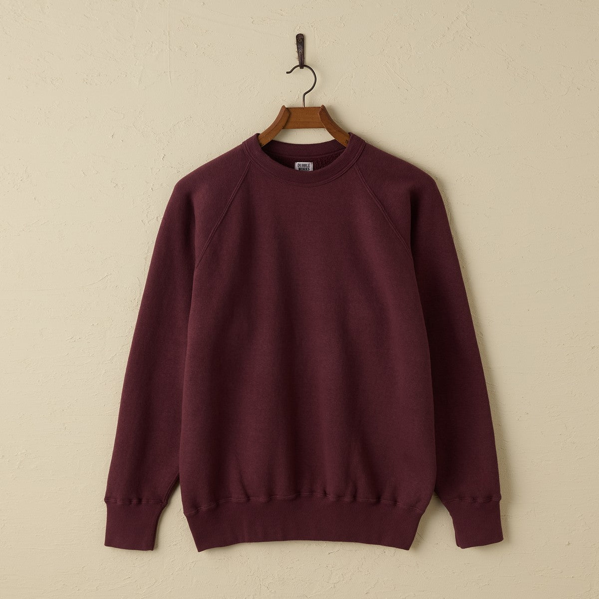 lot.86019 "LOOP WHEEL”RAGLAN SWEATSHIRT<BORDEAUX>