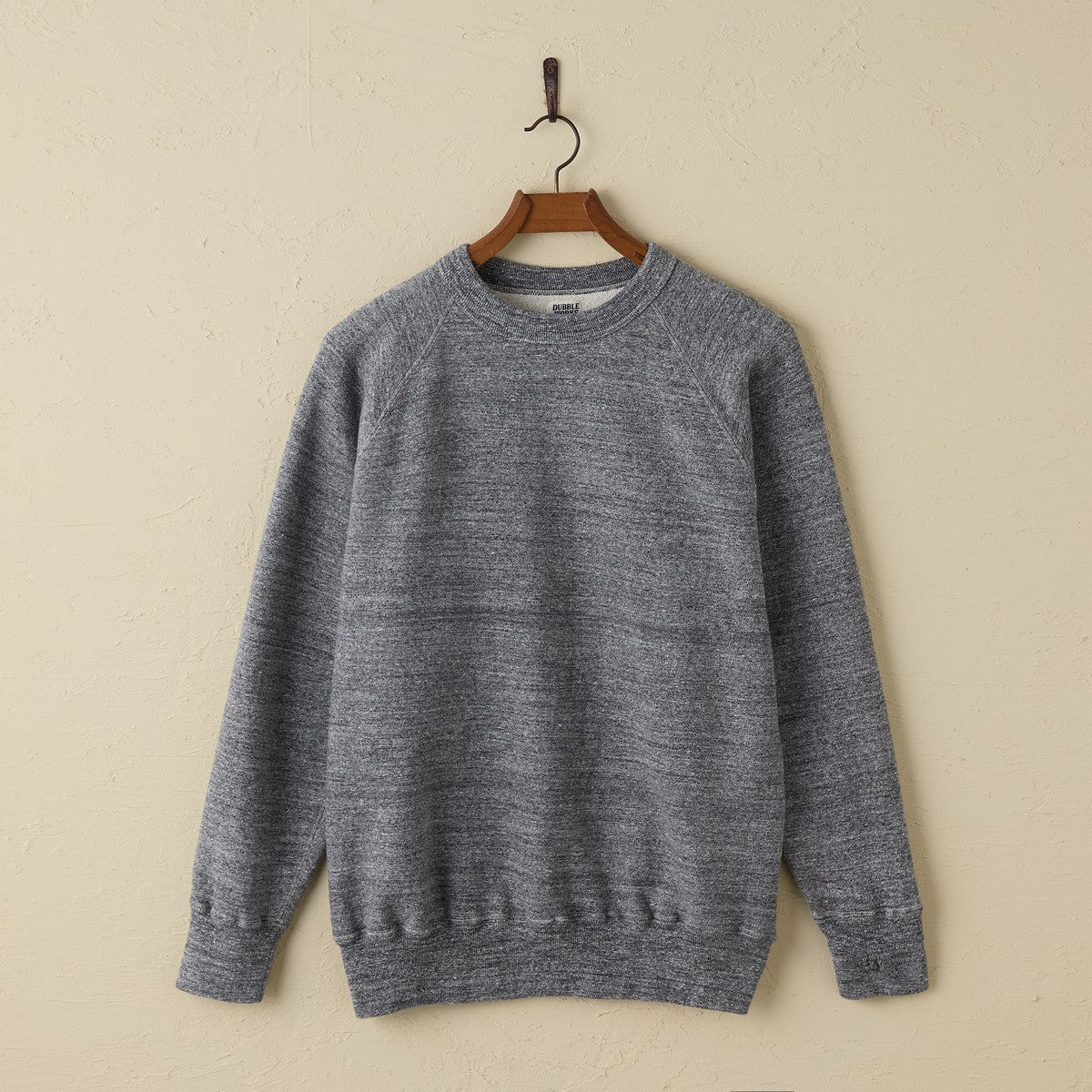 lot.86019 "LOOP WHEEL”RAGLAN SWEATSHIRT<HEATHER CHARCOAL>