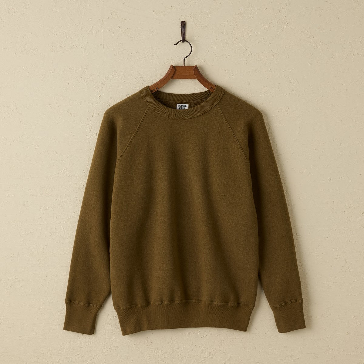 lot.86019 "LOOP WHEEL”RAGLAN SWEATSHIRT<KHAKI>