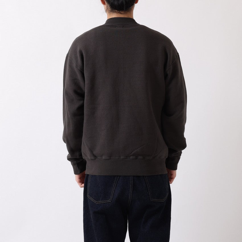 "LOOP WHEEL”RIB COLLAR SWEAT JACKET<BURGUNDY>