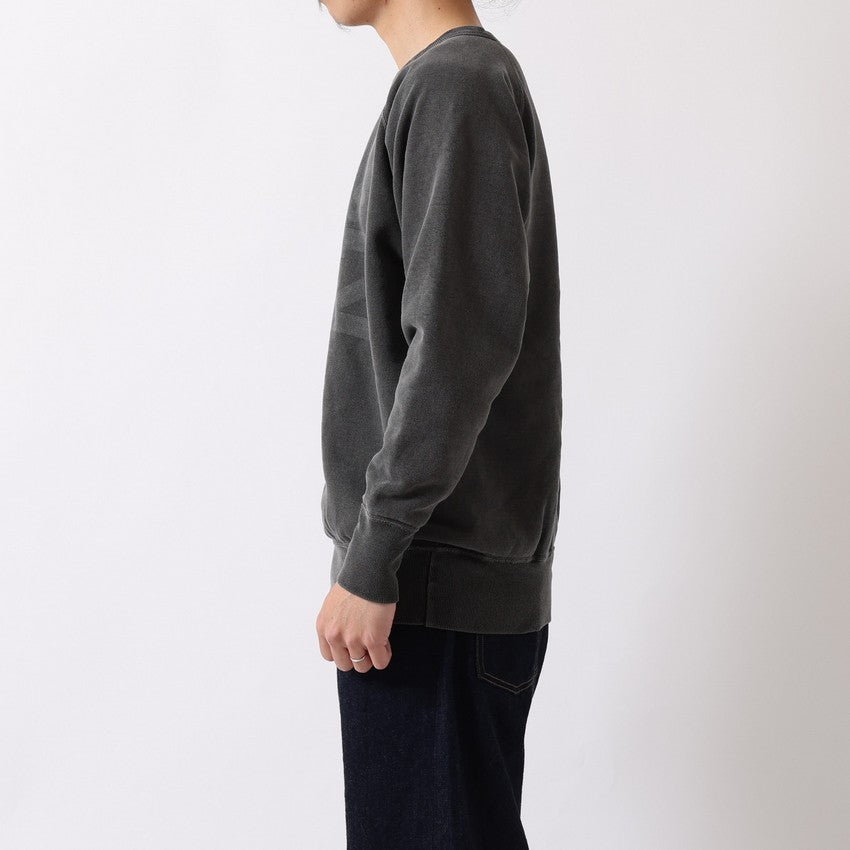 lot.83003PD FLATSEAMS RAGLAN SWEATSHIRT PIGMENT DYE<PD.SUMIKURO>