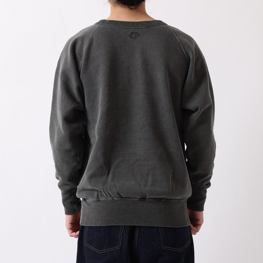 lot.83003PD FLATSEAMS RAGLAN SWEATSHIRT PIGMENT DYE<PD.SUMIKURO>