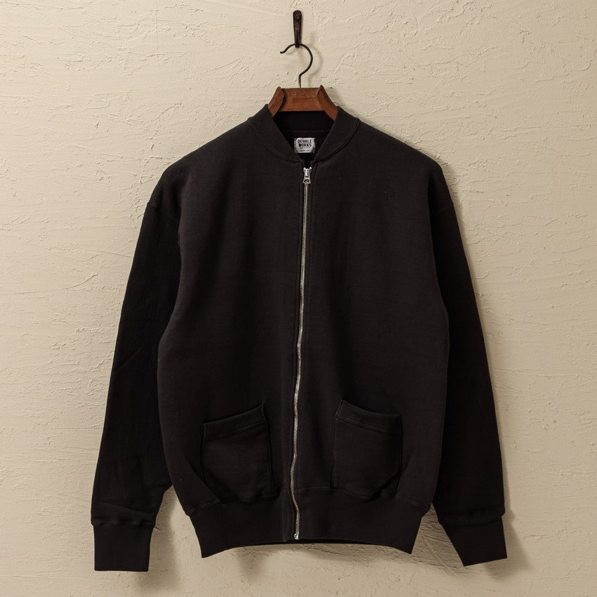 "LOOP WHEEL”RIB COLLAR SWEAT JACKET<SUMIKURO>