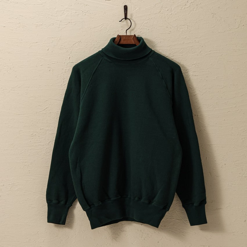 lot.86013 "LOOP WHEEL”TURTLENECK SWEAT SHIRTS<GREEN>