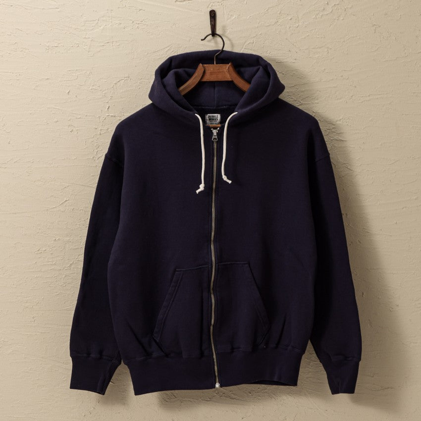 "LOOP WHEEL”ZIP-UP SWEAT HOODIE<NAVY>