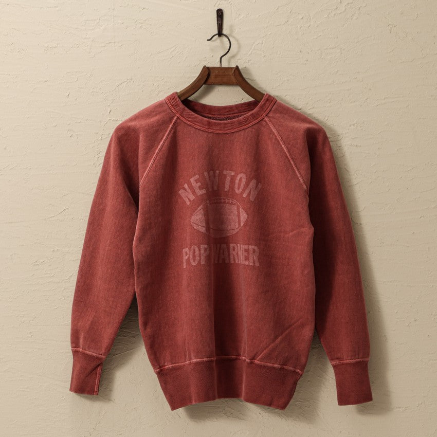 lot.83003-02 "NEWTON POP WARNER"FADED PRINTS SWEAT SHIRTS<PD.RED>