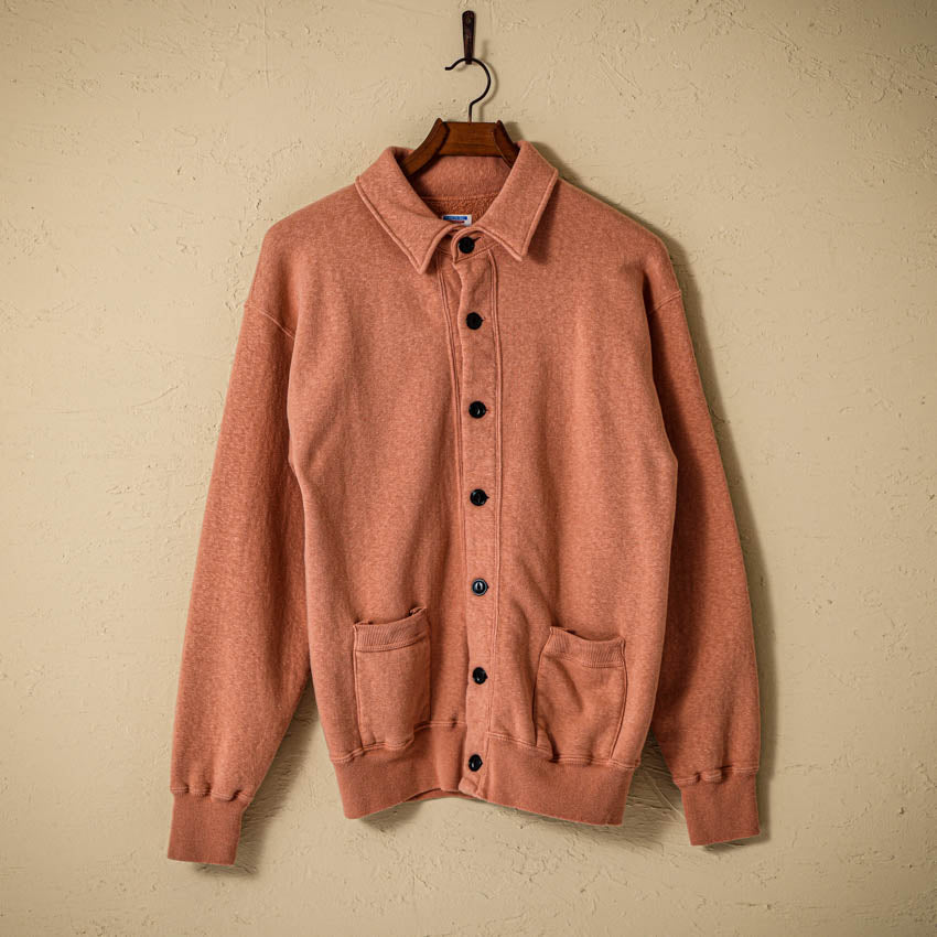 lot.86016 "LOOP WHEEL" SWEAT JACKET<salmon pink></salmon>