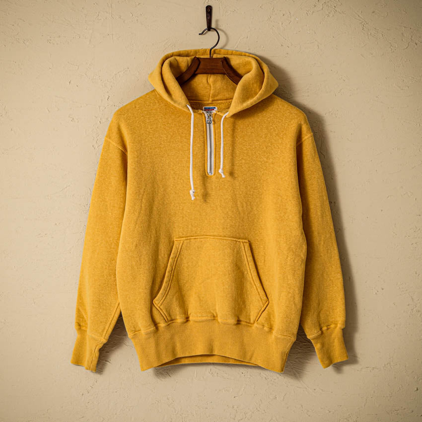 lot.86012 "LOOP WHEEL”HALF ZIPPED SWEAT HOODIE<CITRUS>