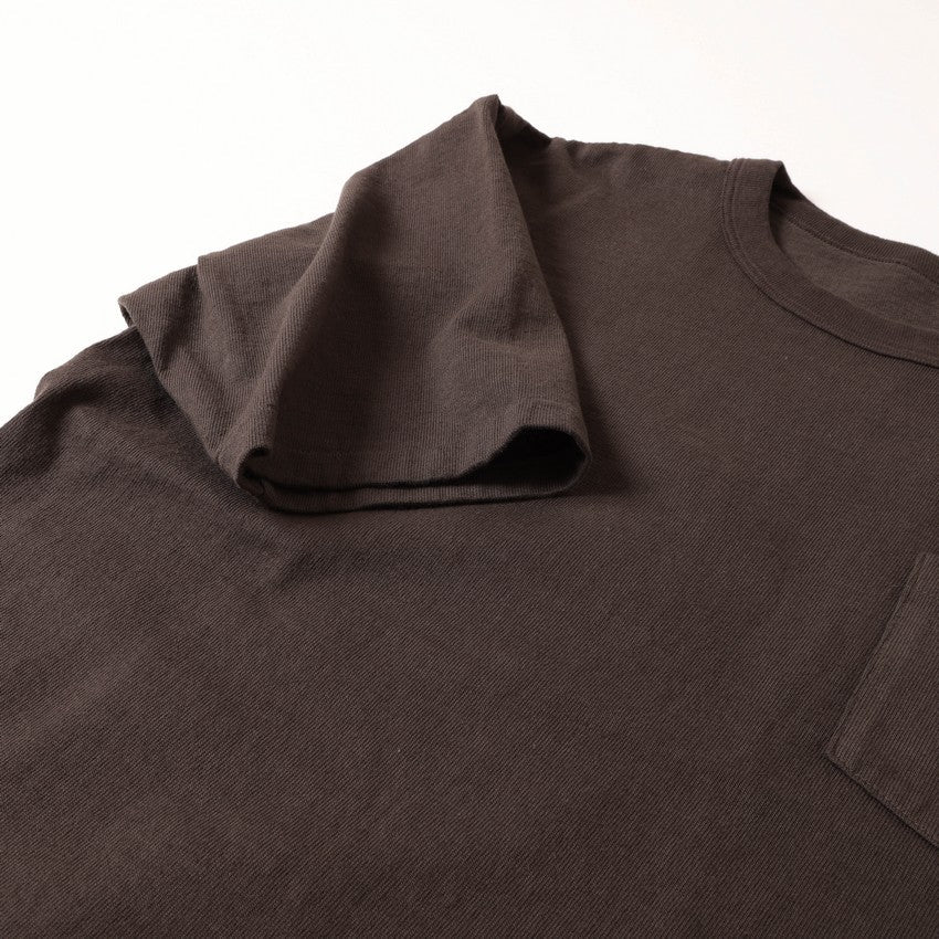 lot.37001PD HEAVY WEIGHT SHORT SLEEVE Tee PIGMENT DYE (PD.DARK BEIGE)