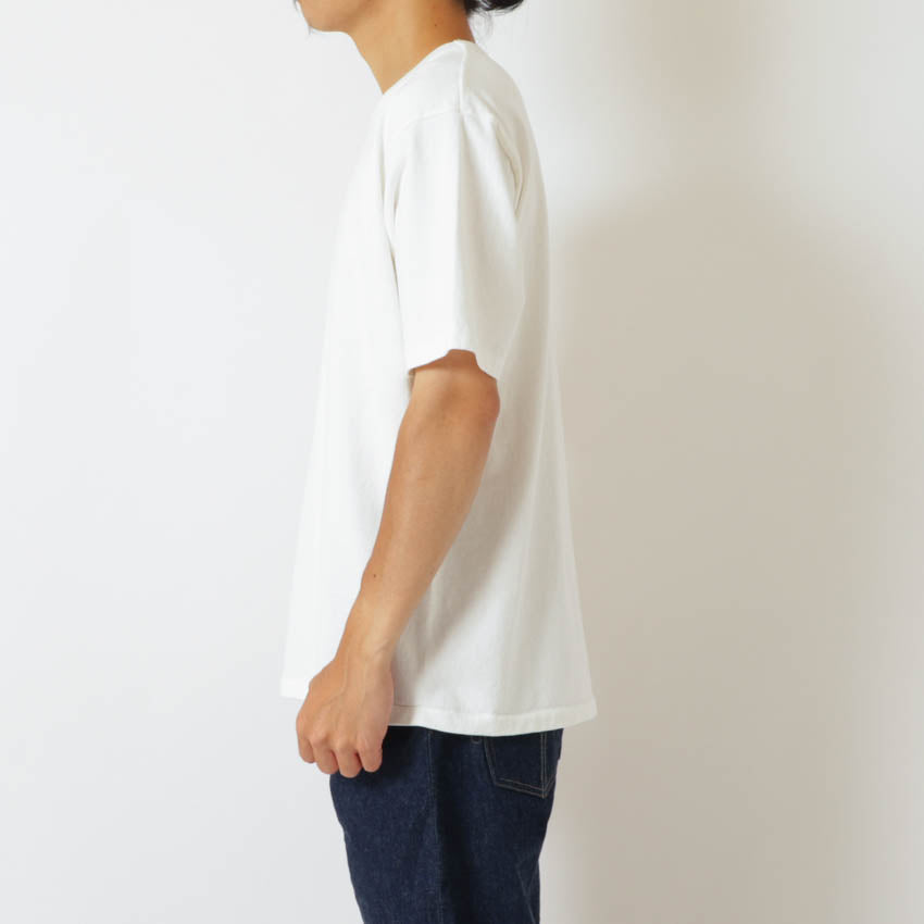 lot.37001 HEAVY WEIGHT SHORT SLEEVE Tee<OFF WHITE>