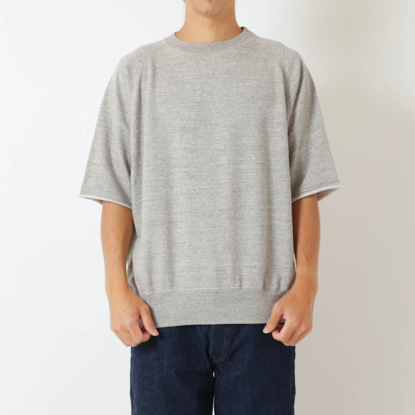 lot.74001PD CUT OFF SLEEVE SWEAT SHIRT PIGMENT DYE<sumikuro></sumikuro>