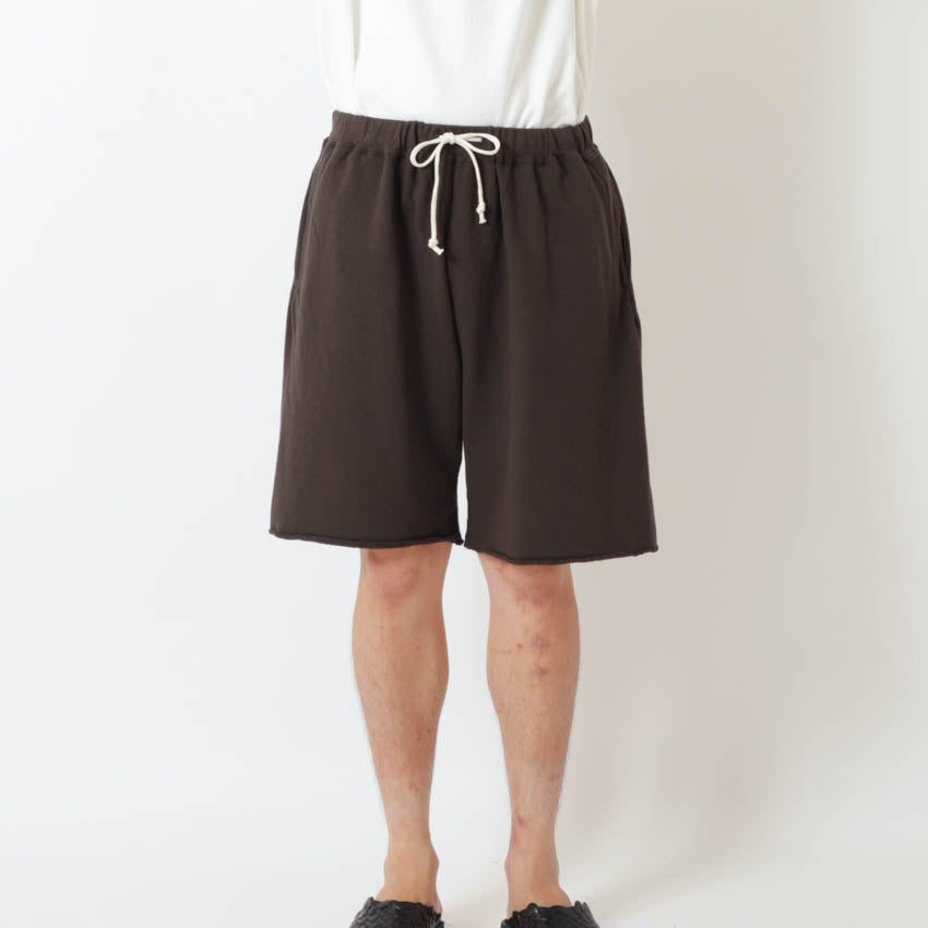 lot.84002 SWEAT SHORT PANTS (PALE YELLOW)
