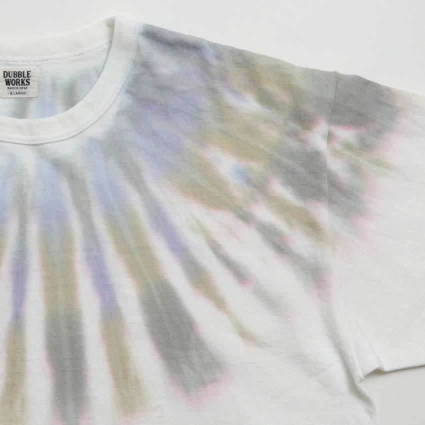 lot.37001TN HEAVY WEIGHT S/S Tee TIE DYE NORDIC PATTERN (PURPLE×GREEN)