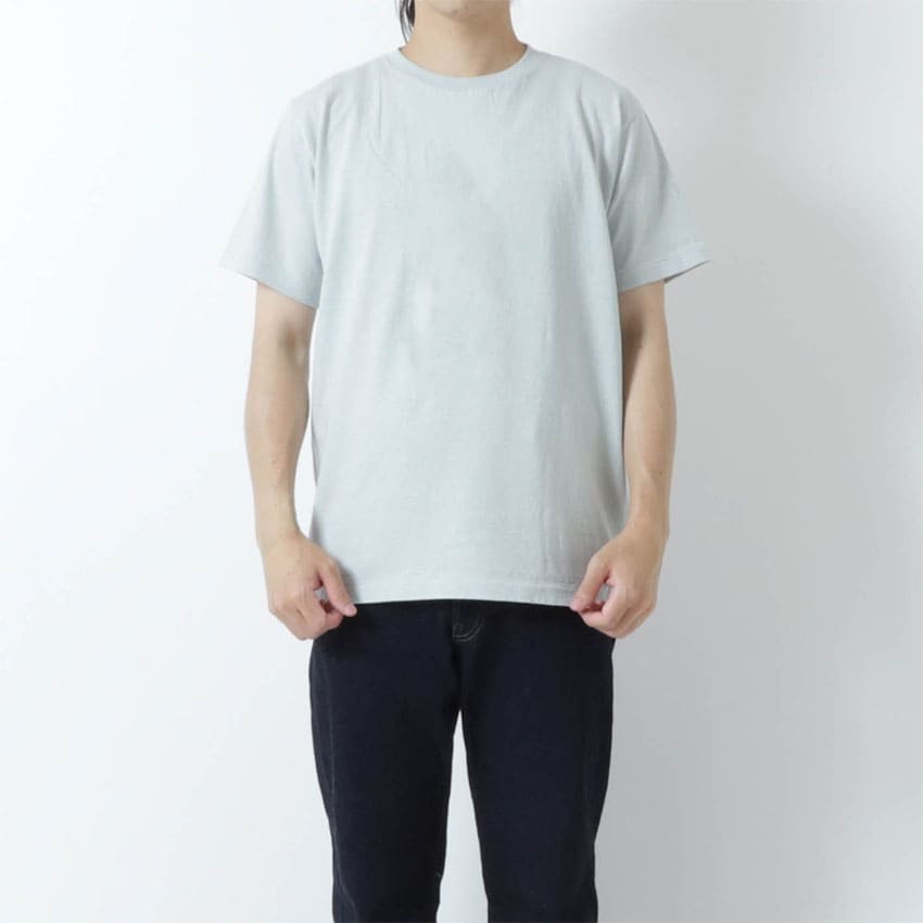 Printed Tee【SAVE THE WHALES】_HEATHER GREY